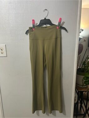 lululemon athletica Olive Green Flare Leggings
